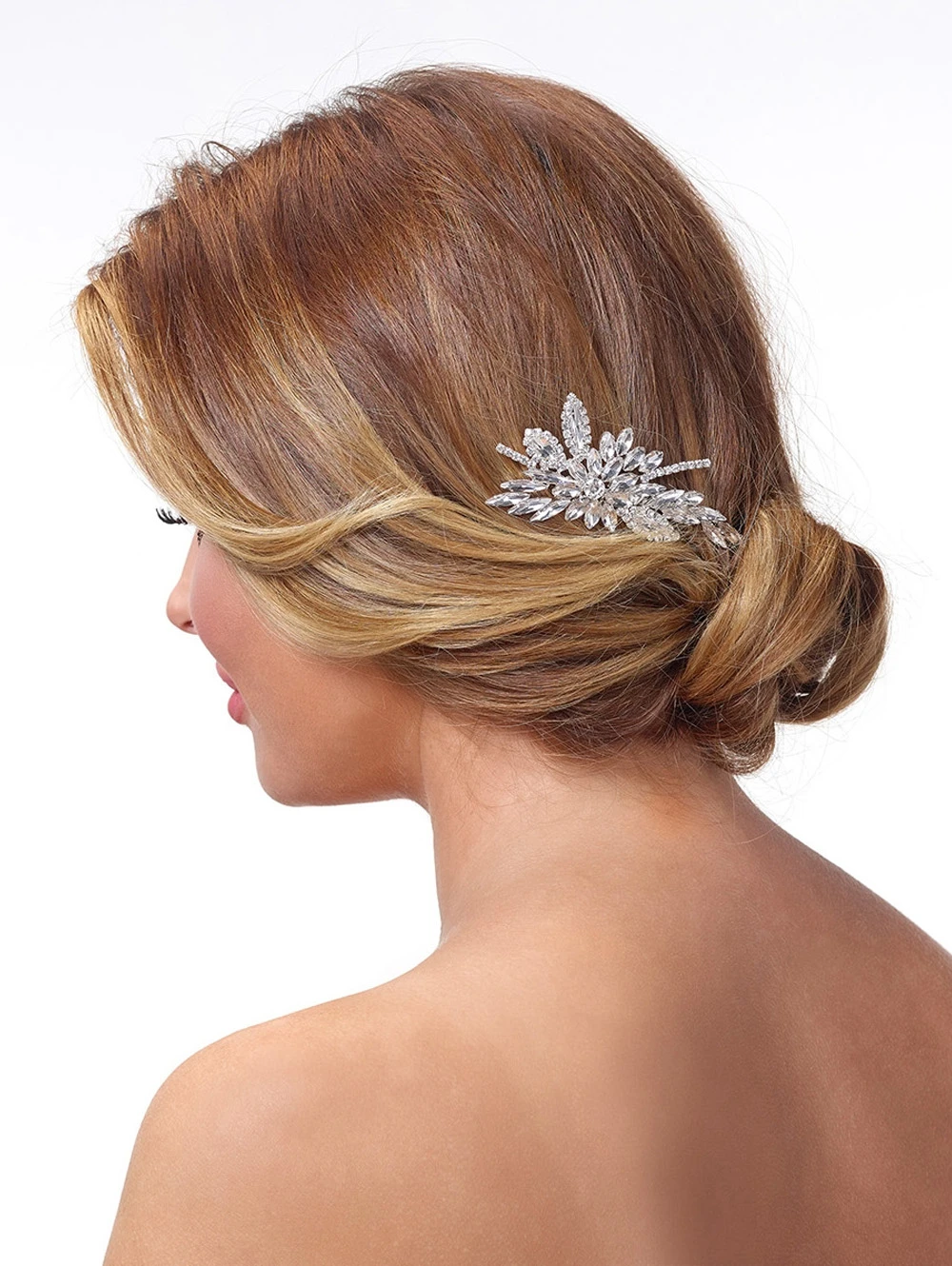Poirier Haar Corsage Met Strass Op Kam BB1577