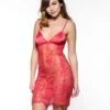 Poirier Kanten Nightdress Negligé BN-730 Rood 1 Poirier Kanten Nightdress Negligé BN-730 Rood -Poirier BN 730 052 01