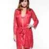 Poirier Kanten Kimono BN-750 J Rood -Poirier BN 750J 052 01