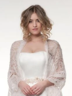 Poirier Stola Mohair Ivoor Blush S 163 -Poirier S163 049 01