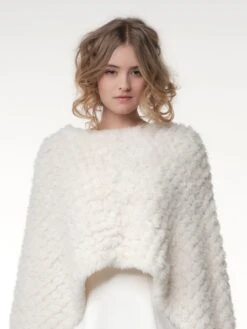 Poirier Poncho Voor De Bruid Ivoor S173