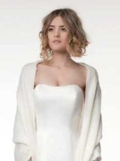 Poirier Stola Voor De Bruid Ivoor Blush S174 -Poirier S174 002 01