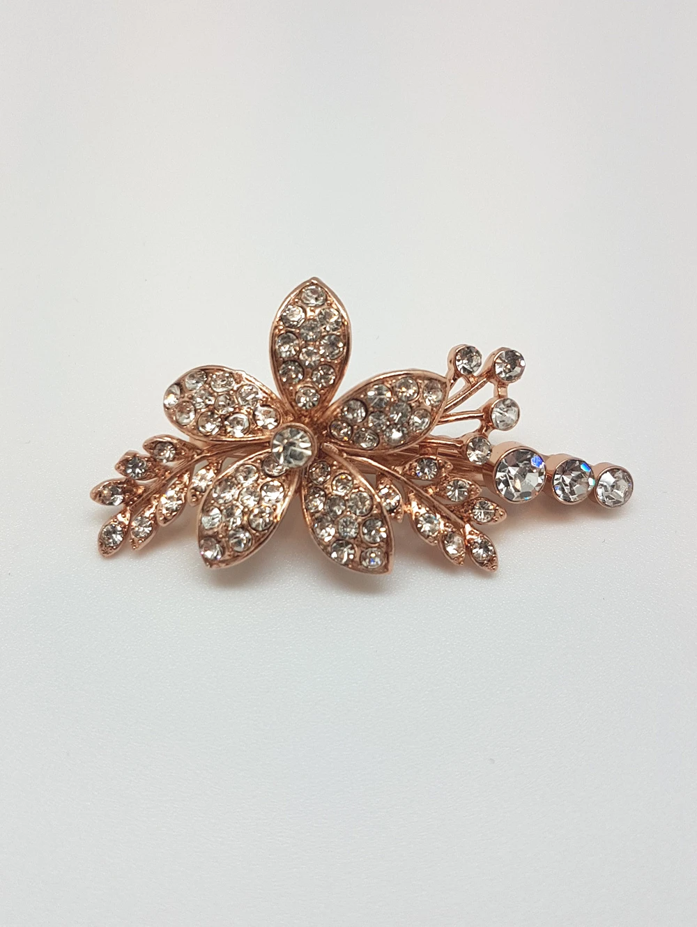 Poirier Haar Accessoire Strass Zilver Rosé BB1579 4 Poirier Haar Accessoire Strass Zilver Rosé BB1579 - Afbeelding 2