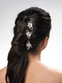 Poirier Bloemetjes Op Kam Zilver Of Goud BB 420 -Poirier bb 420 haarsieraad 1