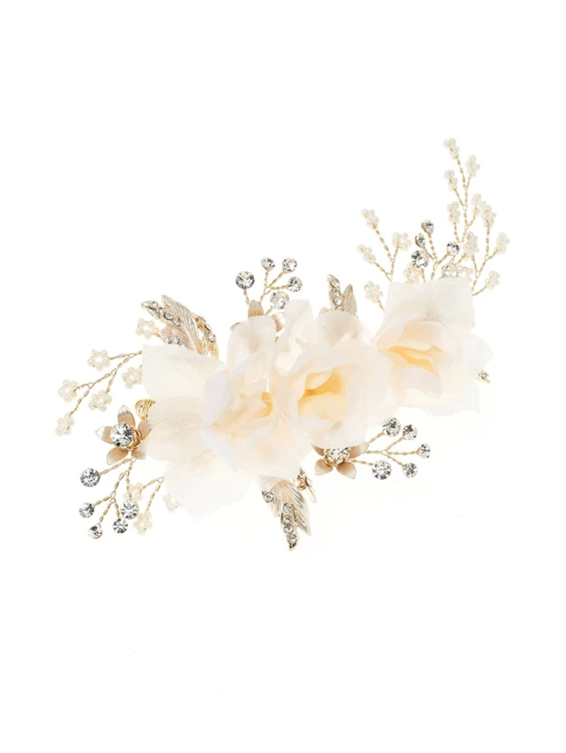 Poirier Haaraccessoire Met Stoffen Bloemetjes BB-441 4 Poirier Haaraccessoire Met Stoffen Bloemetjes BB-441 - Afbeelding 2