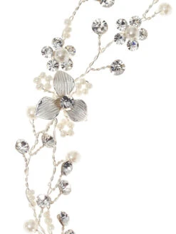 Poirier Haar Juweel Met Bloemetjes En Blaadjes Zilver Of Goud BB 631 -Poirier bb 631 close up