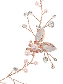 Poirier Haarsieraad Met Parels En Strass BB 8578 -Poirier bb 8578 pink close up