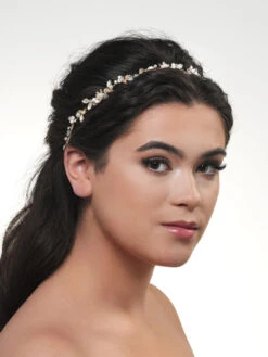 Poirier Haarsieraad Met Parels Kristallen Strass En Bloemetjes BB 8581 -Poirier bb 8581 haarsieraad poirier 1