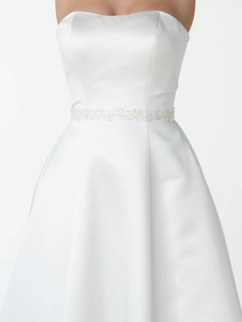 Poirier Ceintuur Riem Trouwjurk Ivoor C1323 4 Poirier Ceintuur Riem Trouwjurk Ivoor C1323 - Afbeelding 2