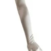 Poirier Lange Satijnen Handschoenen Wit Ivoor Zilver Zwart 0107 -Poirier products 1514 0107