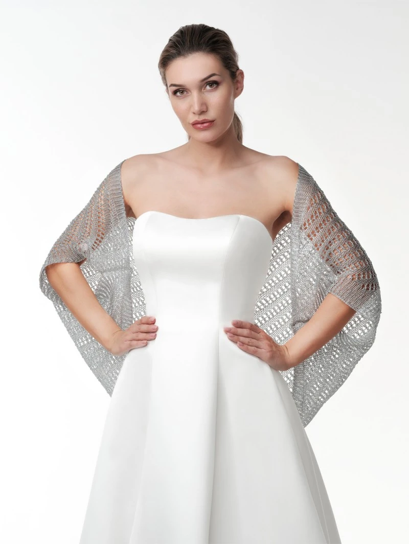 Poirier Metallic Jasje Stola Goud Zilver Rose S141 3 Poirier Metallic Jasje Stola Goud Zilver Rose S141